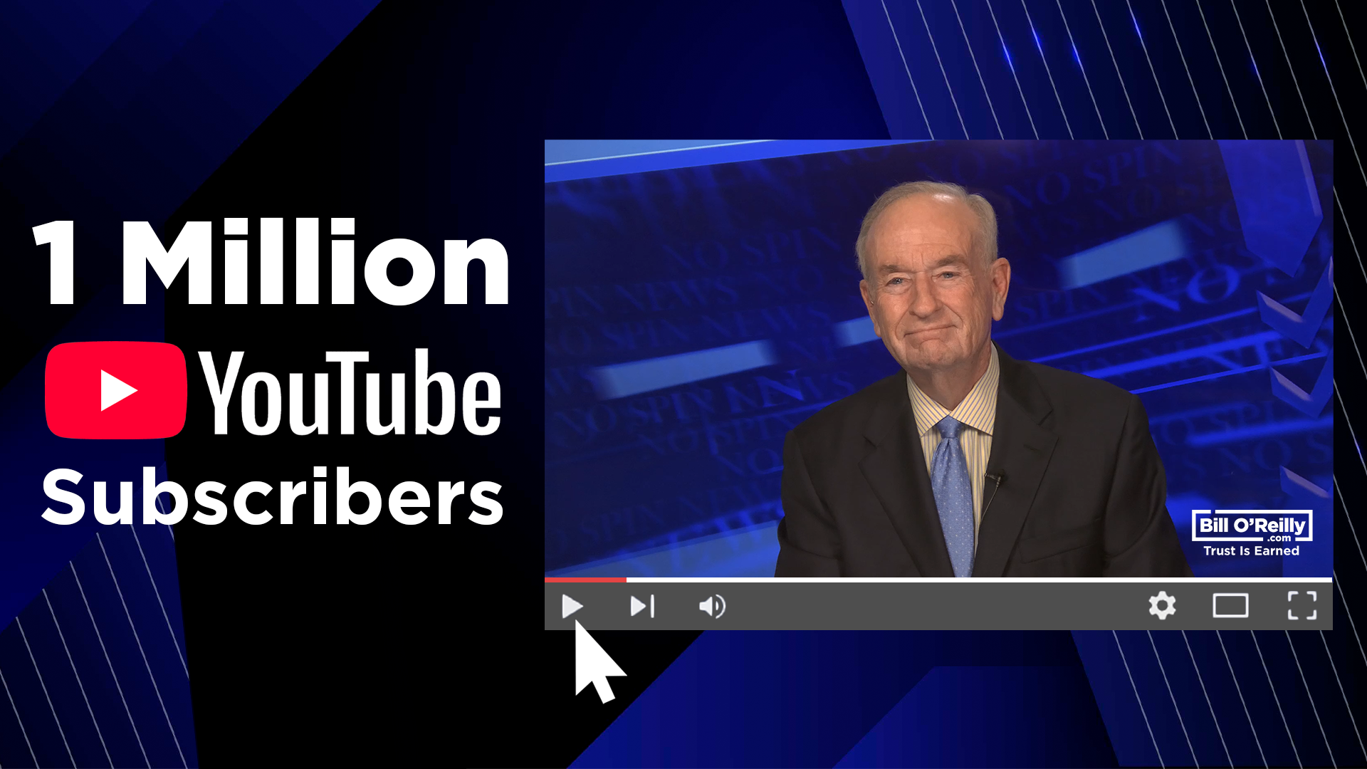 Bill O'Reilly Surpasses One Million YouTube Subscribers
